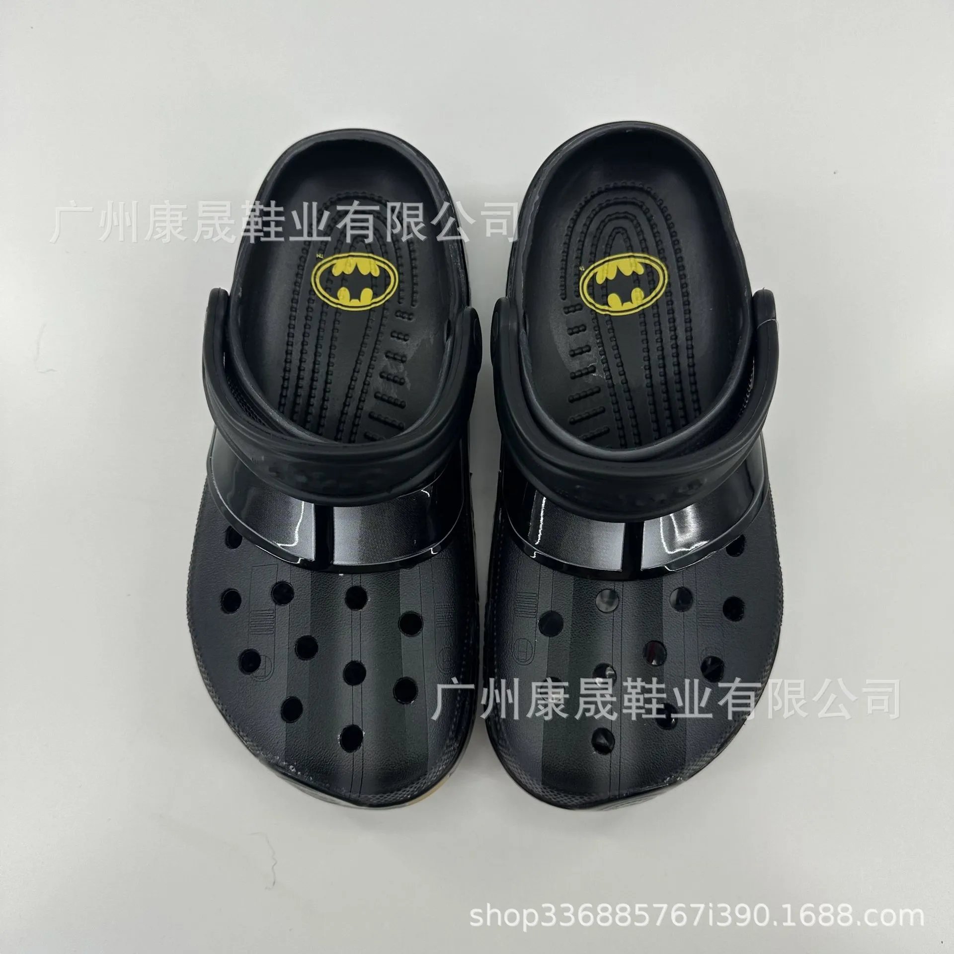 Crocs Batman Clog Black Yellow Logo Sandals - 2