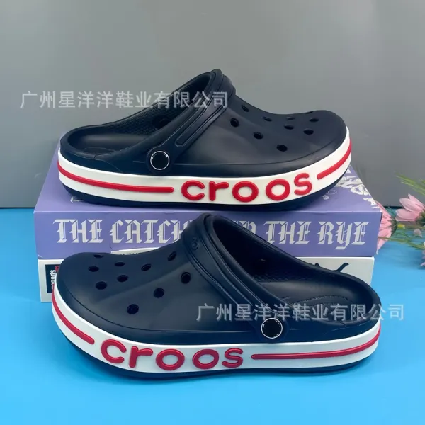 Crocs Classic Clog Navy Red White Casual Shoes - 1