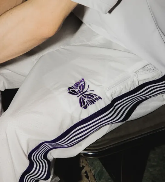 Needles Windbreaker Jacket Black Purple Outerwear.windbreaker - 3
