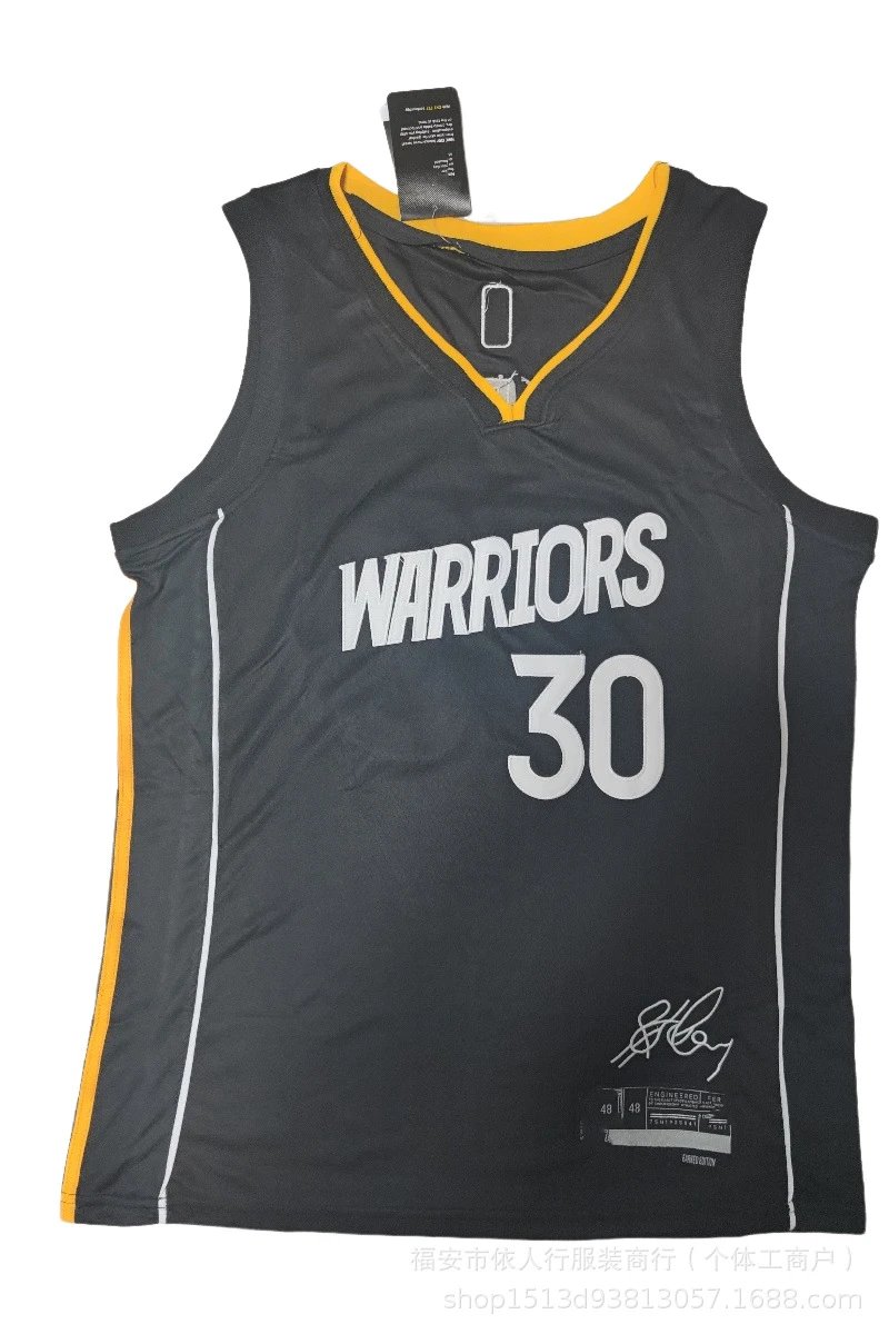 Golden State Warriors Stephen Curry #30 Statement Edition Jersey Black