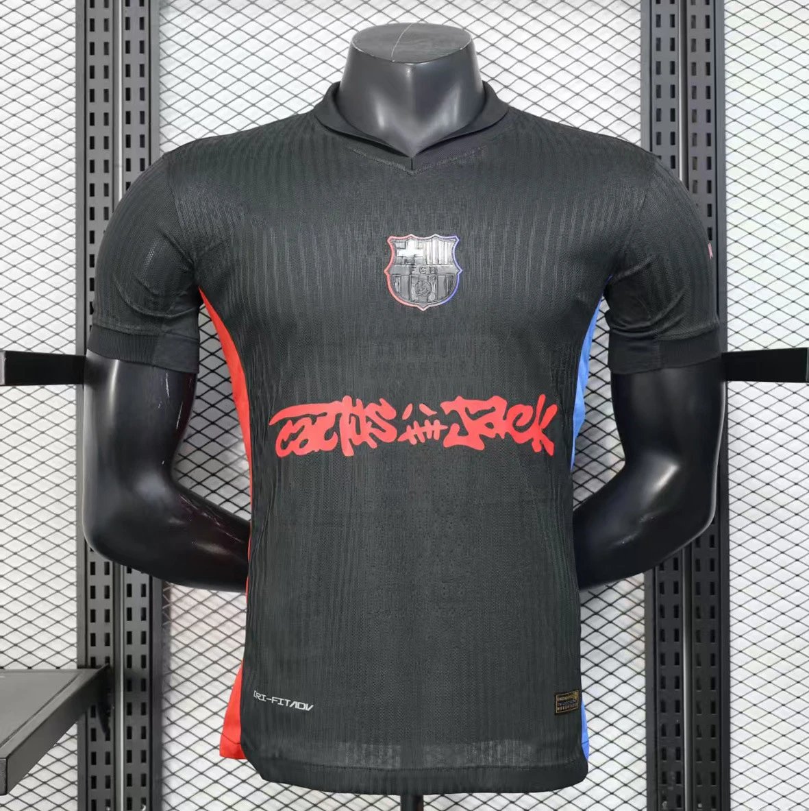 FC Barcelona x Cactus Jack Black Away Jersey