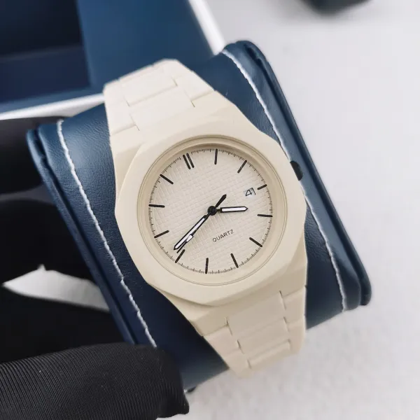 Design Octagonal Quartz Watch Matte Black Watches - 5