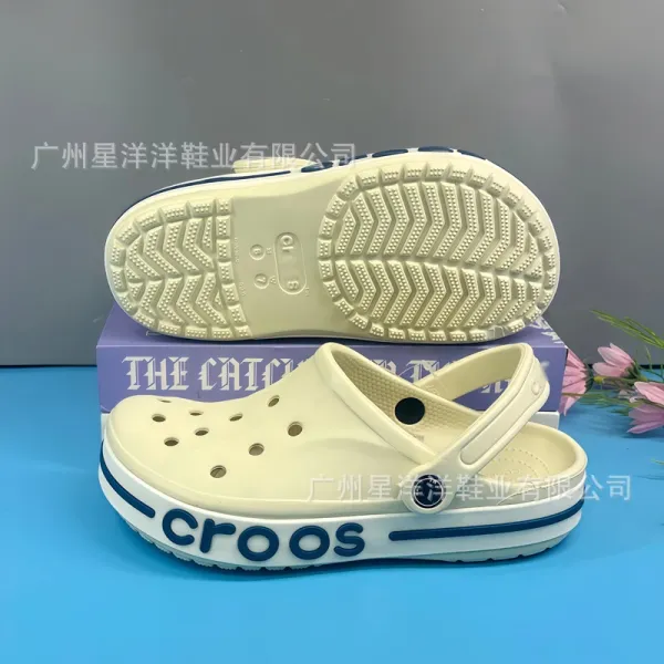 Crocs Classic Clog Pink and White Casual Sandals - 14