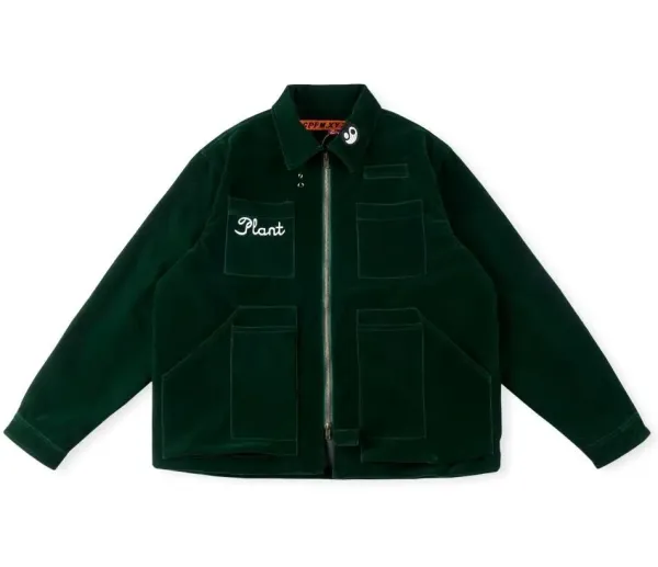 C.P. Company Velvet Workwear Jacket Forest Green Outerwear.jacket - 3