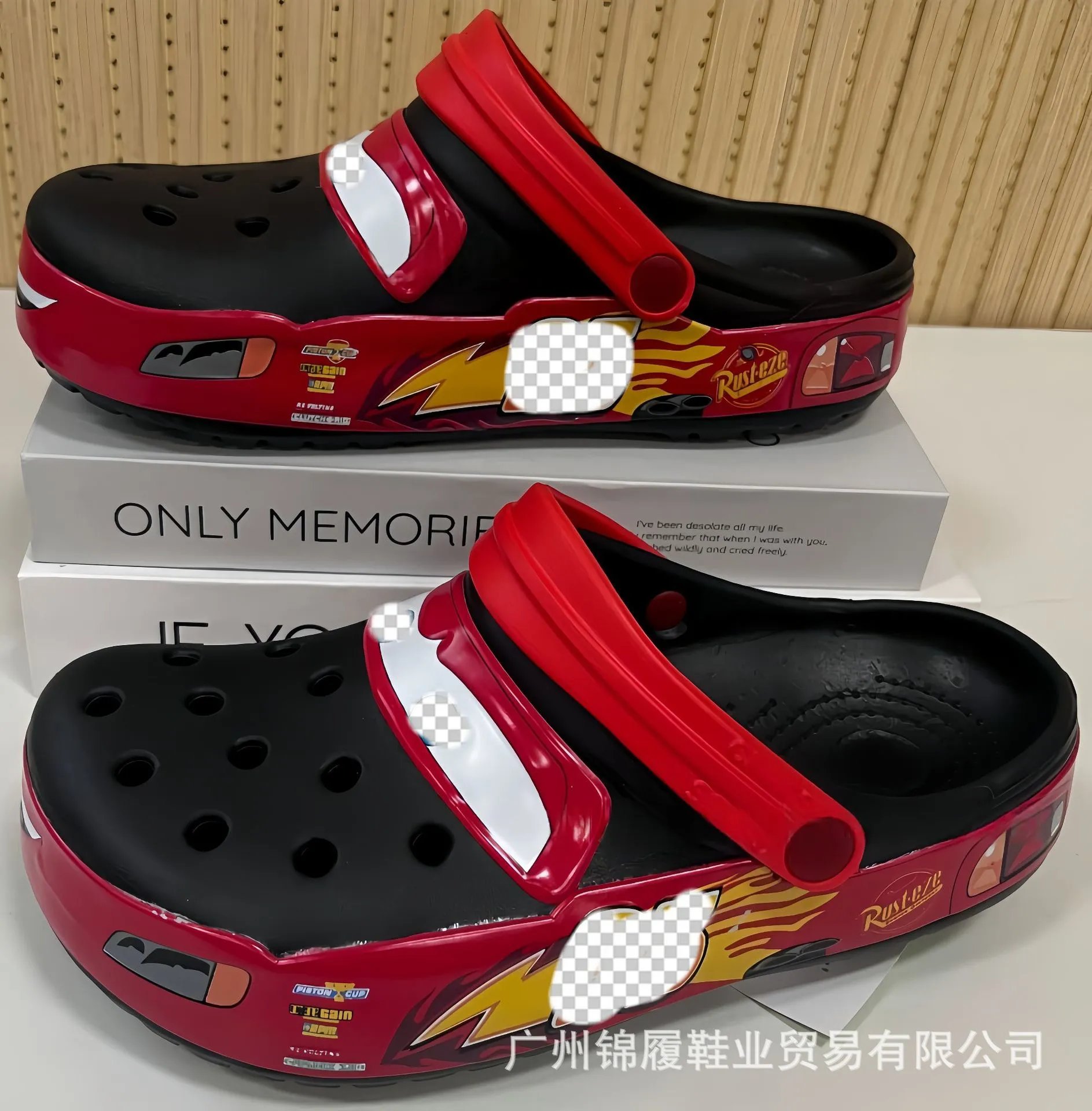 Design Lightning McQueen Clog Sandals Red - 5