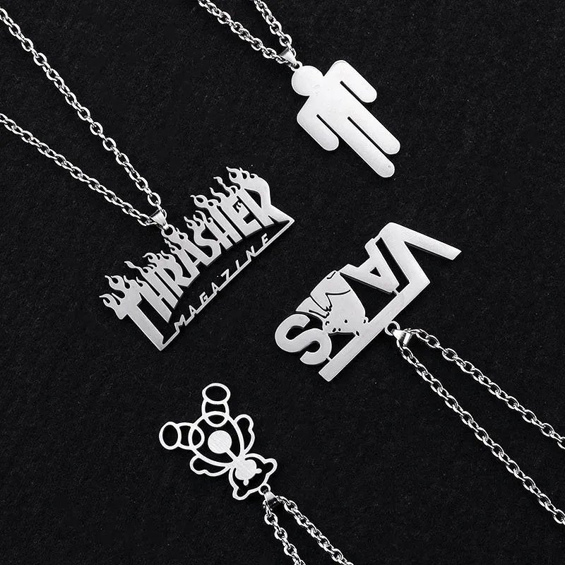 Design Astronaut Pendant Necklace Silver Jewelry - 6