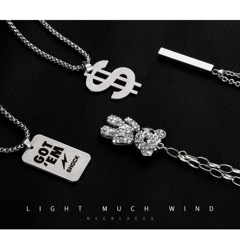 Design Astronaut Pendant Necklace Silver Jewelry - 7