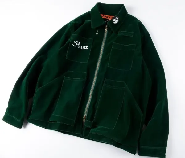 C.P. Company Velvet Workwear Jacket Forest Green Outerwear.jacket - 5