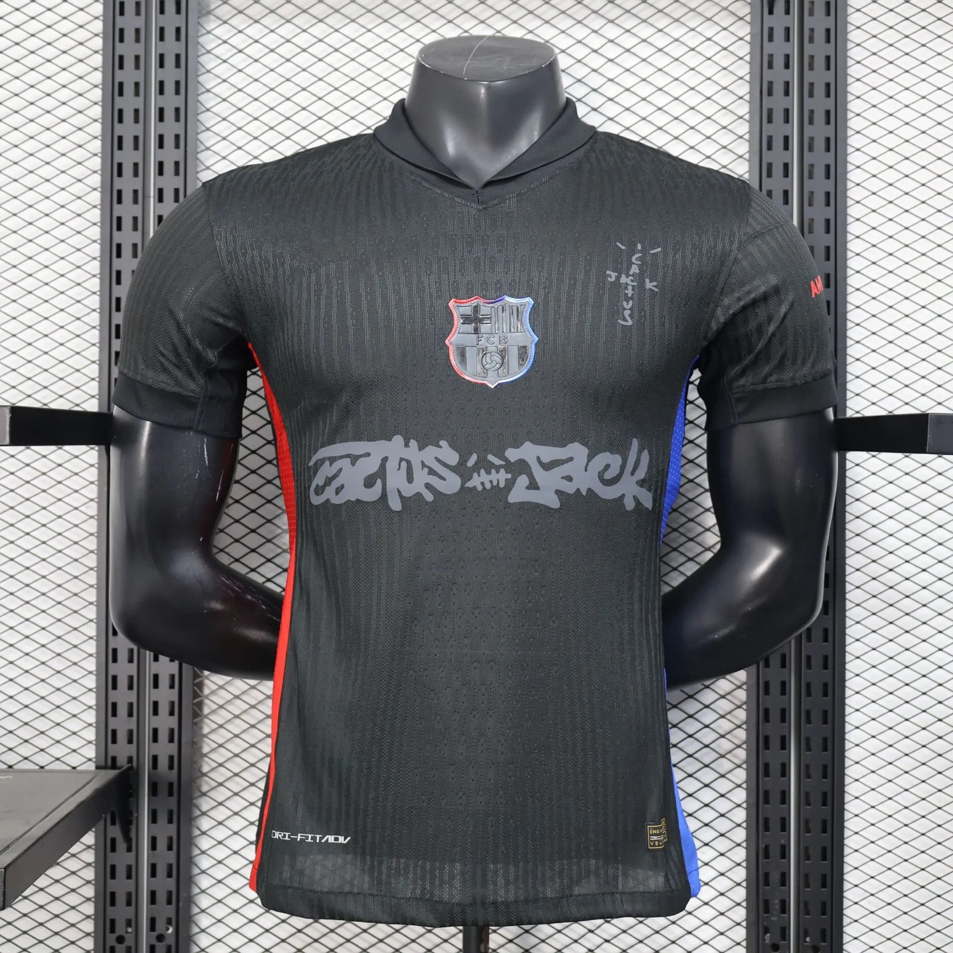 FC Barcelona x Travis Scott Cactus Jack Third Jersey Black