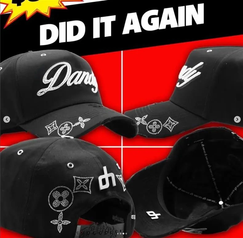 Design ThirtyOne x De Fact LA 'El Mago' Embroidered Baseball Cap Black Baseball Cap - 19