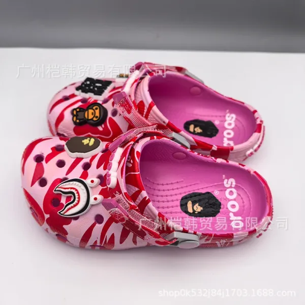 Crocs x A Bathing Ape Classic Clog Camo Multicolor Sandals - 4