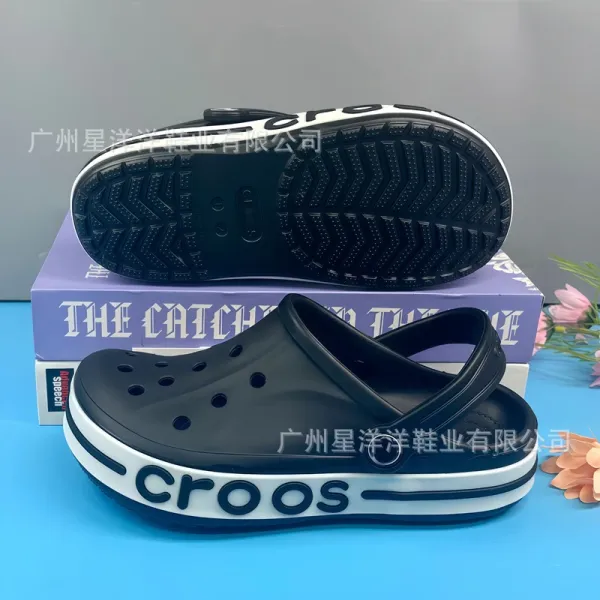 Crocs Classic Clog Pink and White Casual Sandals - 6