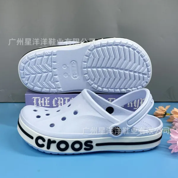 Crocs Classic Clog Pink and White Casual Sandals - 17