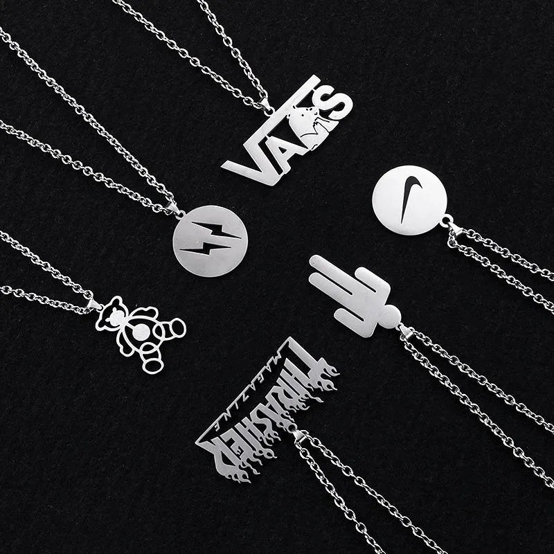 Design Astronaut Pendant Necklace Silver Jewelry - 5