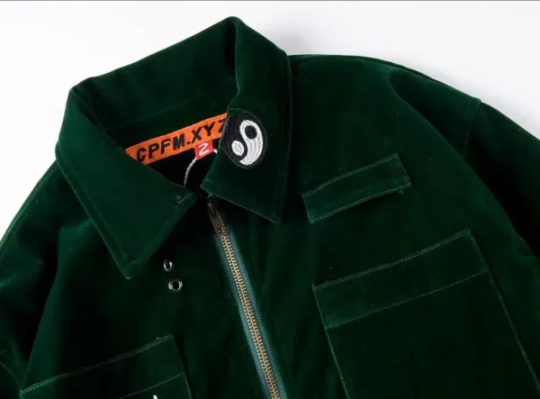 C.P. Company Velvet Workwear Jacket Forest Green Outerwear.jacket - 6