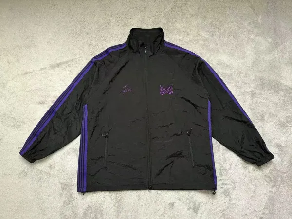 Needles Windbreaker Jacket Black Purple Outerwear.windbreaker - 1
