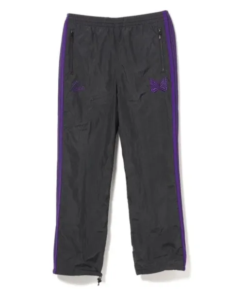 Purple Brand Track Pants Black with Purple Stripes Sweatpants - 1