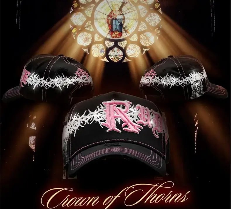 Design ThirtyOne x De Fact LA 'El Mago' Embroidered Baseball Cap Black Baseball Cap - 16