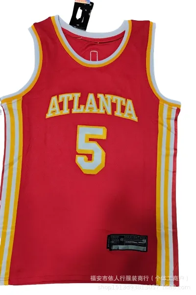 NBA Atlanta Hawks #5 Jersey Red - 1