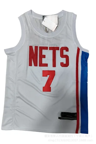 NBA Brooklyn Nets #7 White Jersey - 1