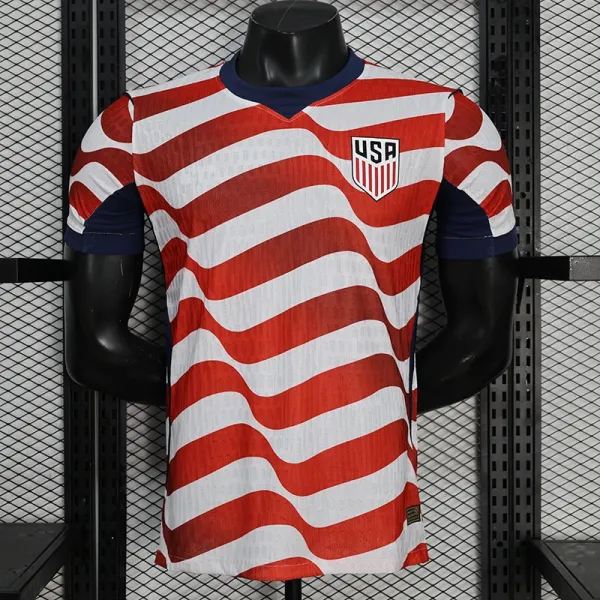 Design Norway National Team Inspired Jersey Red Blue White Jersey - 20