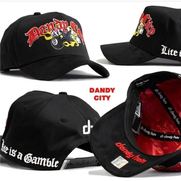 Design Dandy City x Clandy Hats Baseball Cap Black Hats - 1