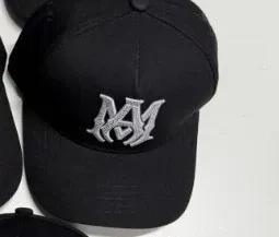 Design Custom Embroidered Logo Baseball Cap Black - 1