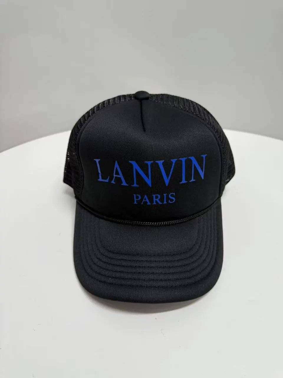 Lanvin Paris Trucker Cap Black Hats
