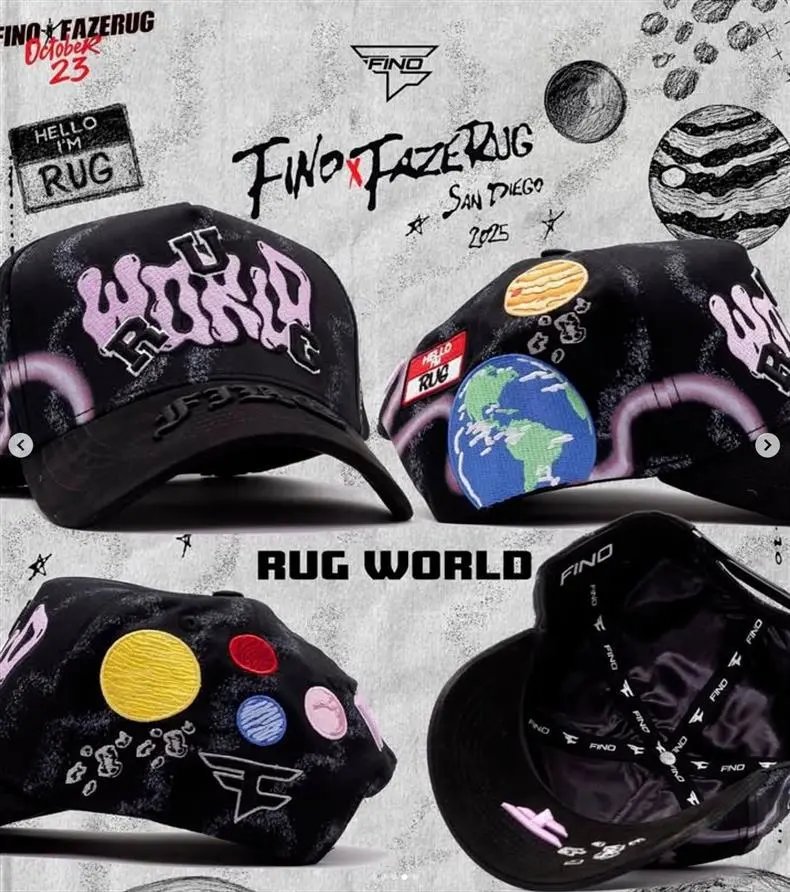 Design ThirtyOne x De Fact LA 'El Mago' Embroidered Baseball Cap Black Baseball Cap - 29