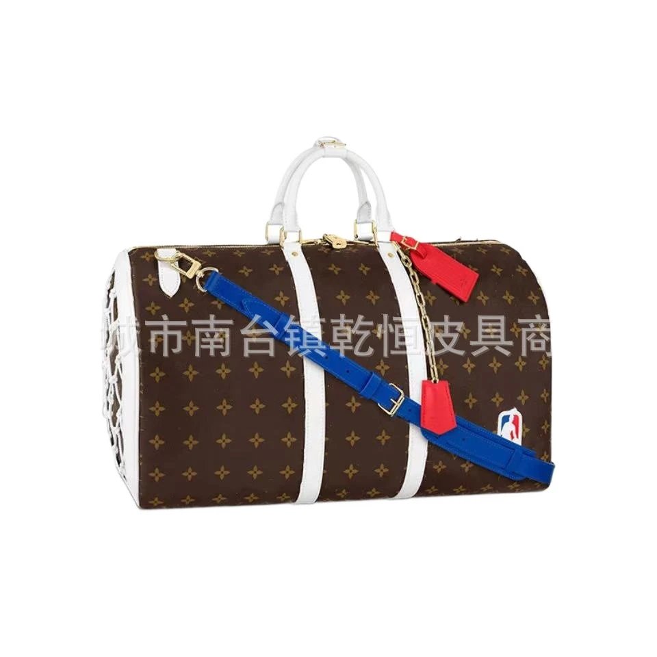Louis Vuitton Keepall Bandoulière 50 Damier Graphite Black Duffle Bag - 9