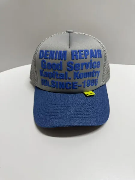 Design Flame Star Embroidered Baseball Cap Gray - 3