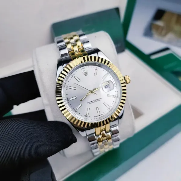 Rolex Datejust Two-Tone Gold and Steel Silver Dial Watch Watches - 1