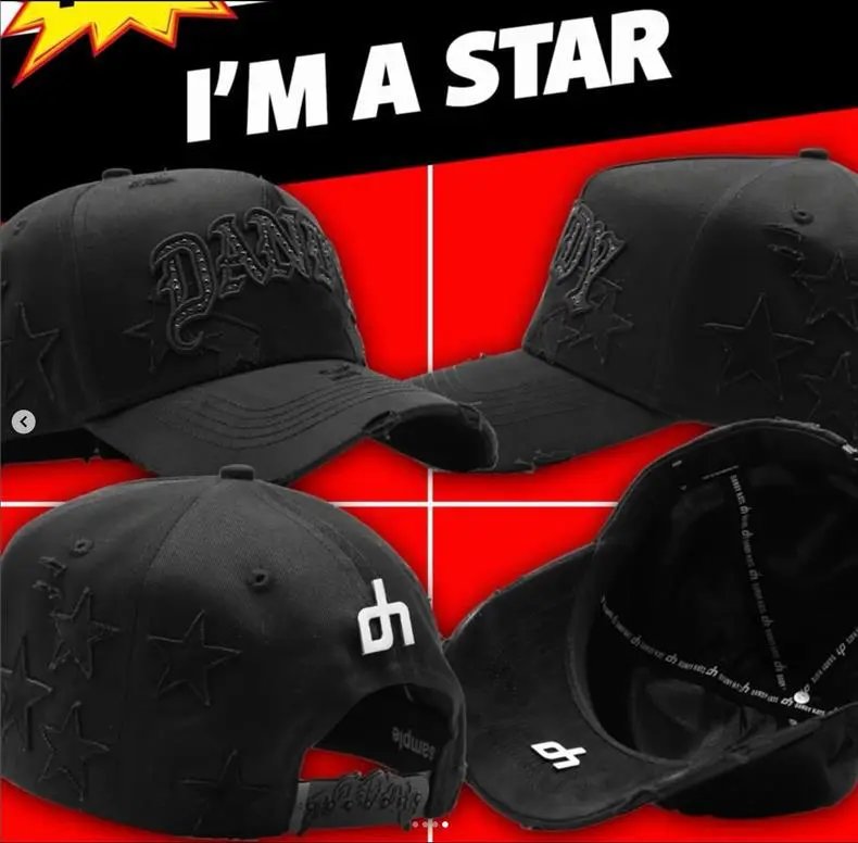 Design ThirtyOne x De Fact LA 'El Mago' Embroidered Baseball Cap Black Baseball Cap - 20