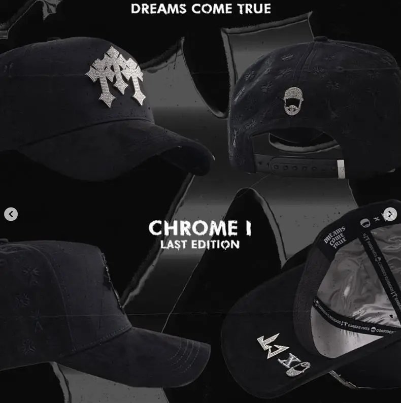 Design ThirtyOne x De Fact LA 'El Mago' Embroidered Baseball Cap Black Baseball Cap - 51