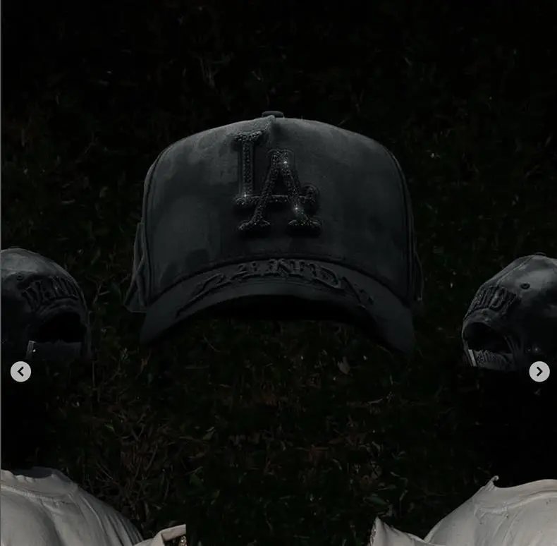 Design ThirtyOne x De Fact LA 'El Mago' Embroidered Baseball Cap Black Baseball Cap - 6