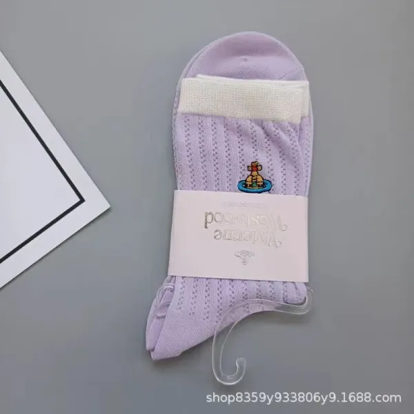 Vivienne Westwood Orb Logo Socks Pink - 6