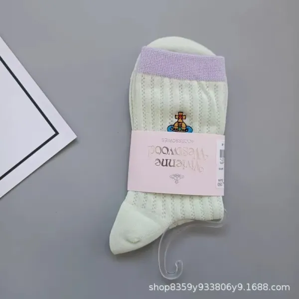 Vivienne Westwood Orb Logo Socks Pink - 5