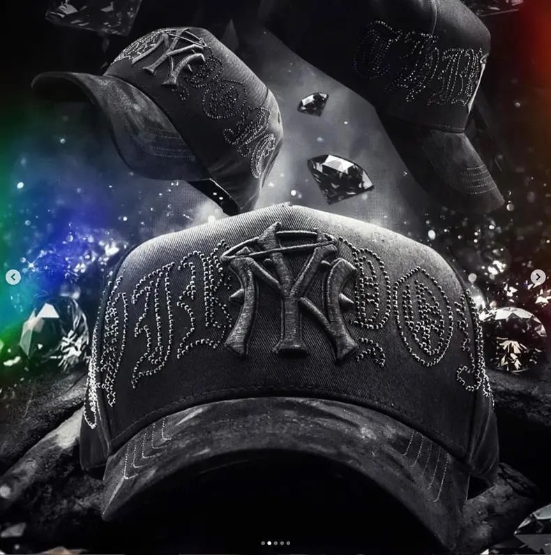 Design ThirtyOne x De Fact LA 'El Mago' Embroidered Baseball Cap Black Baseball Cap - 44