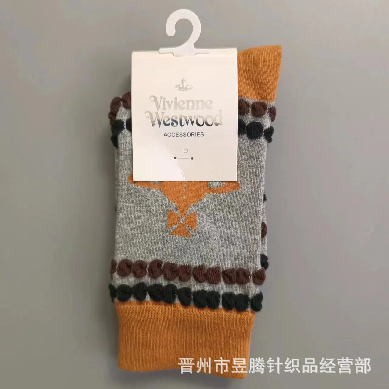 Vivienne Westwood Bow Motif Knit Socks Pink Black - 11