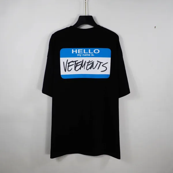 Vetements Hello My Name Is T-Shirt White - 3
