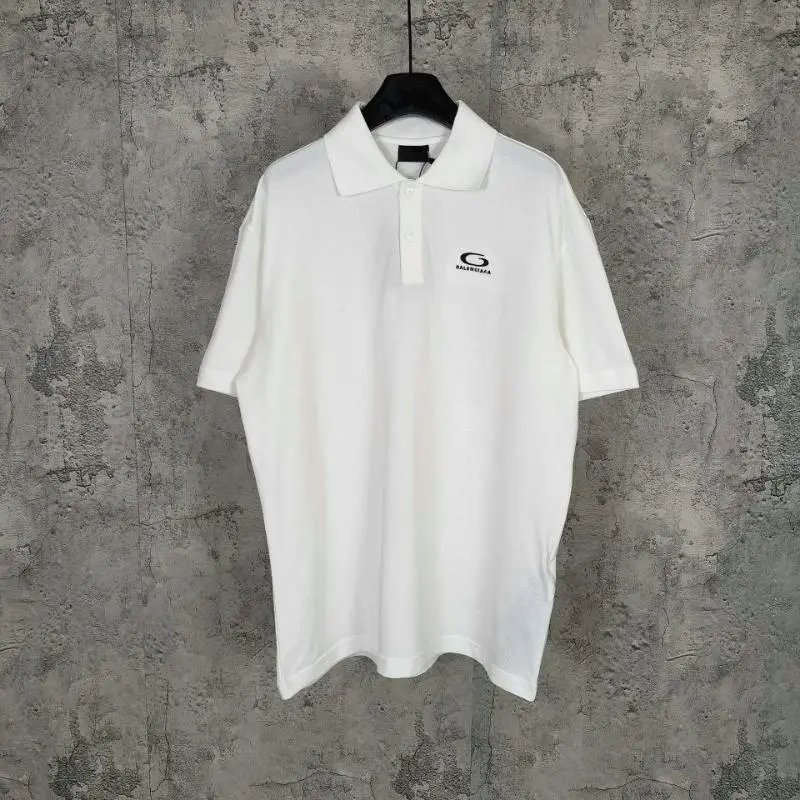 Balenciaga Logo Polo Black Polo Polo Shirt - 4