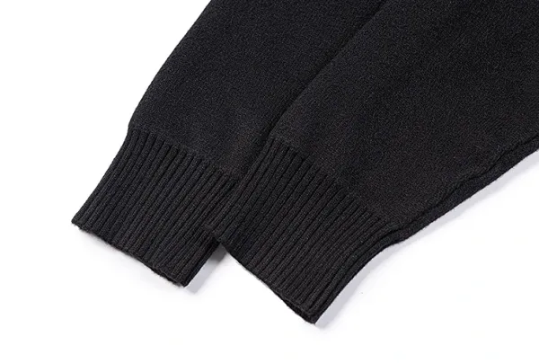 Vetements Oversized Logo Knit Sweater Black - 18