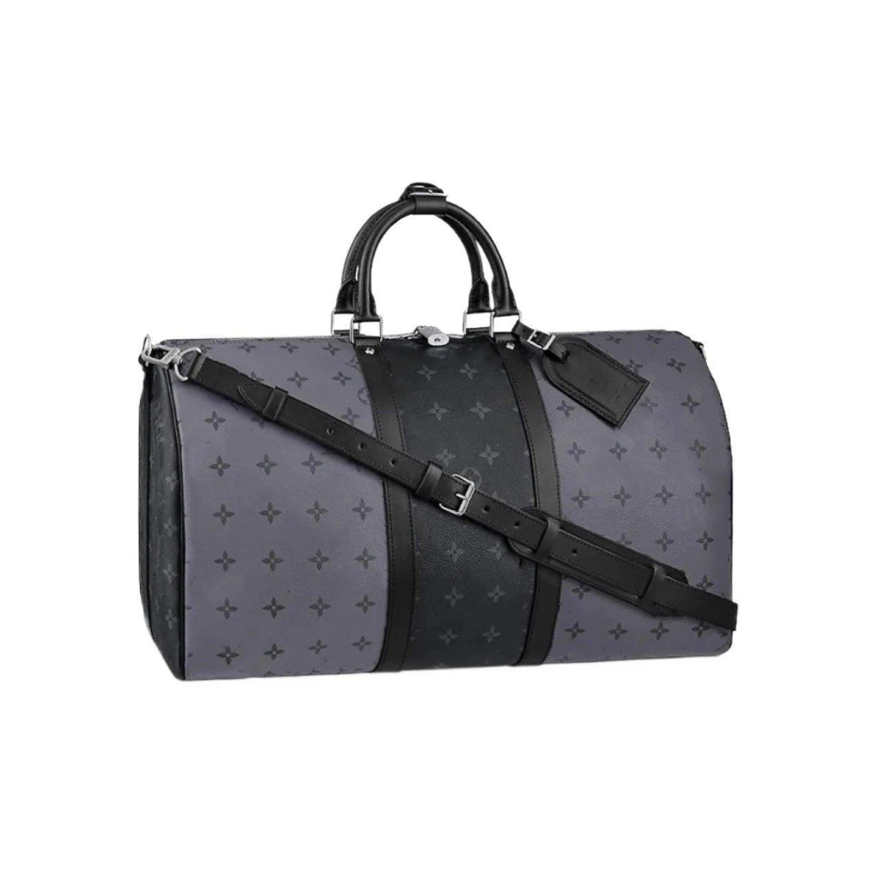 Louis Vuitton Keepall Bandoulière 50 Damier Graphite Black Duffle Bag - 15