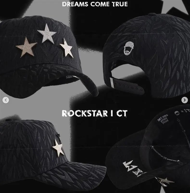 Design ThirtyOne x De Fact LA 'El Mago' Embroidered Baseball Cap Black Baseball Cap - 34