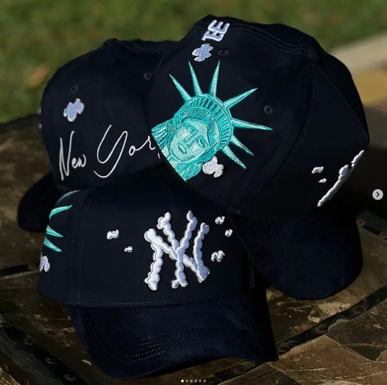 Design ThirtyOne x De Fact LA 'El Mago' Embroidered Baseball Cap Black Baseball Cap - 45