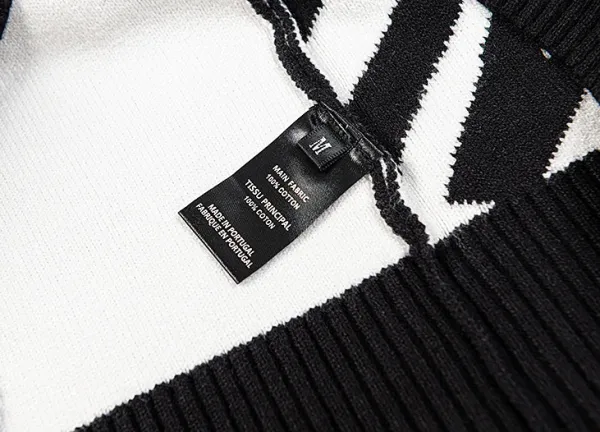 Vetements Oversized Logo Knit Sweater Black - 19