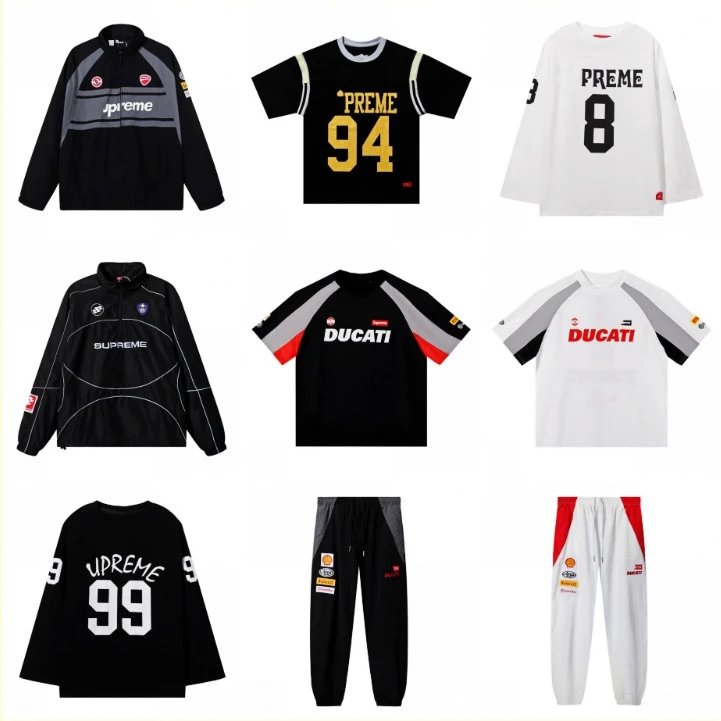 Supreme and Ducati Collaboration Apparel Set