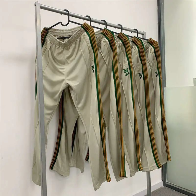 Casablanca Track Pants Beige with Green and Orange Stripes - 5