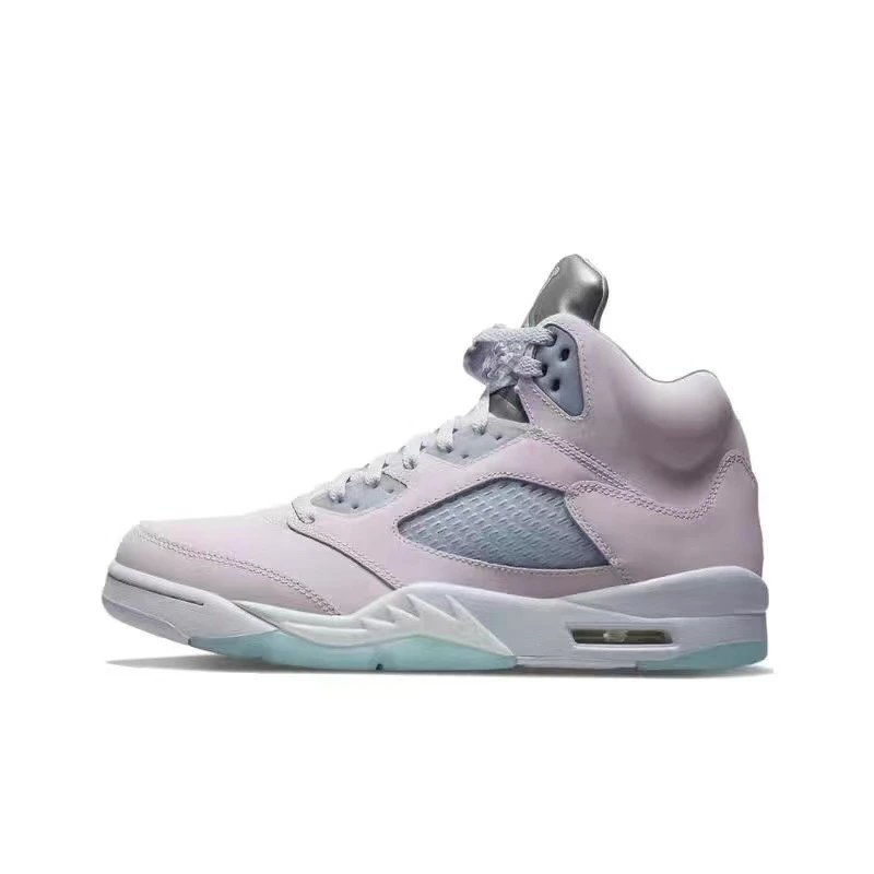 Air Jordan 5 Light Blue Sneakers Basketball Shoes - 16
