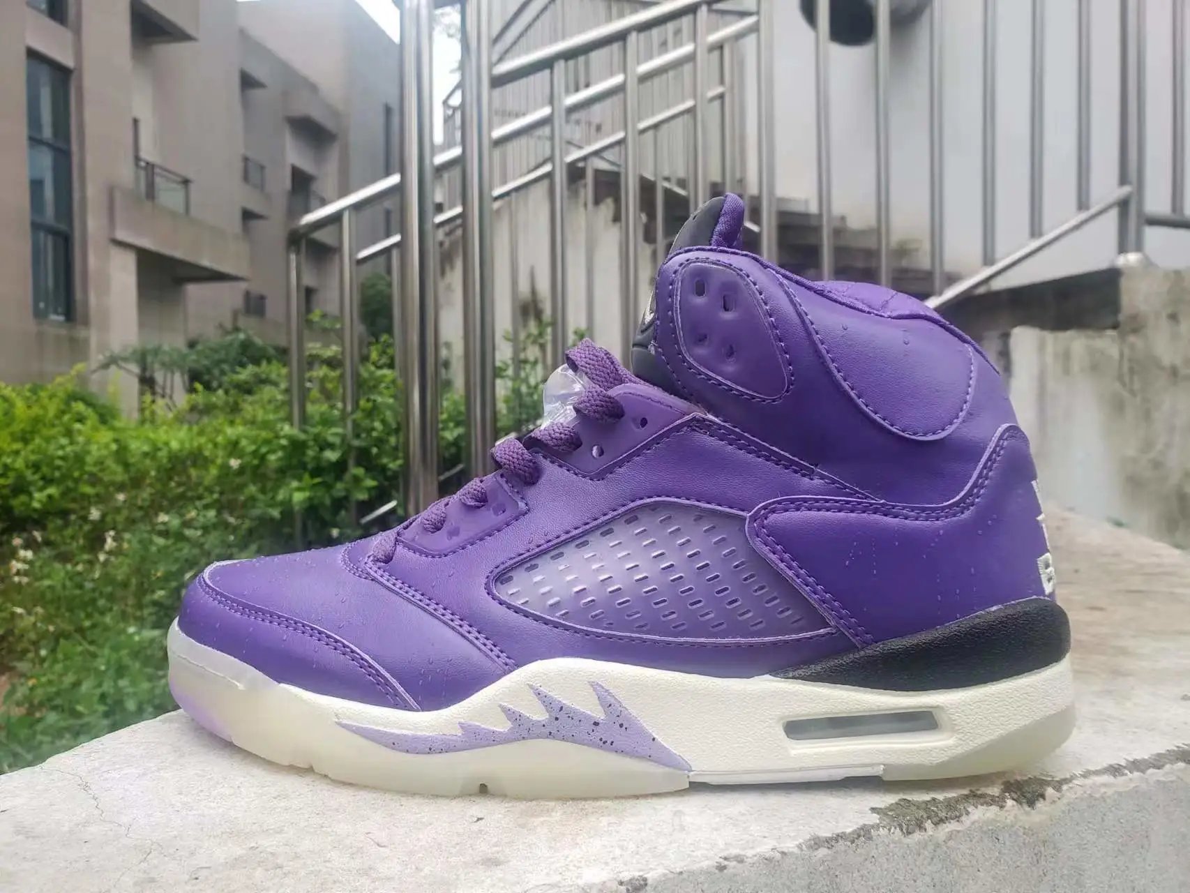 Air Jordan 5 Light Blue Sneakers Basketball Shoes - 26